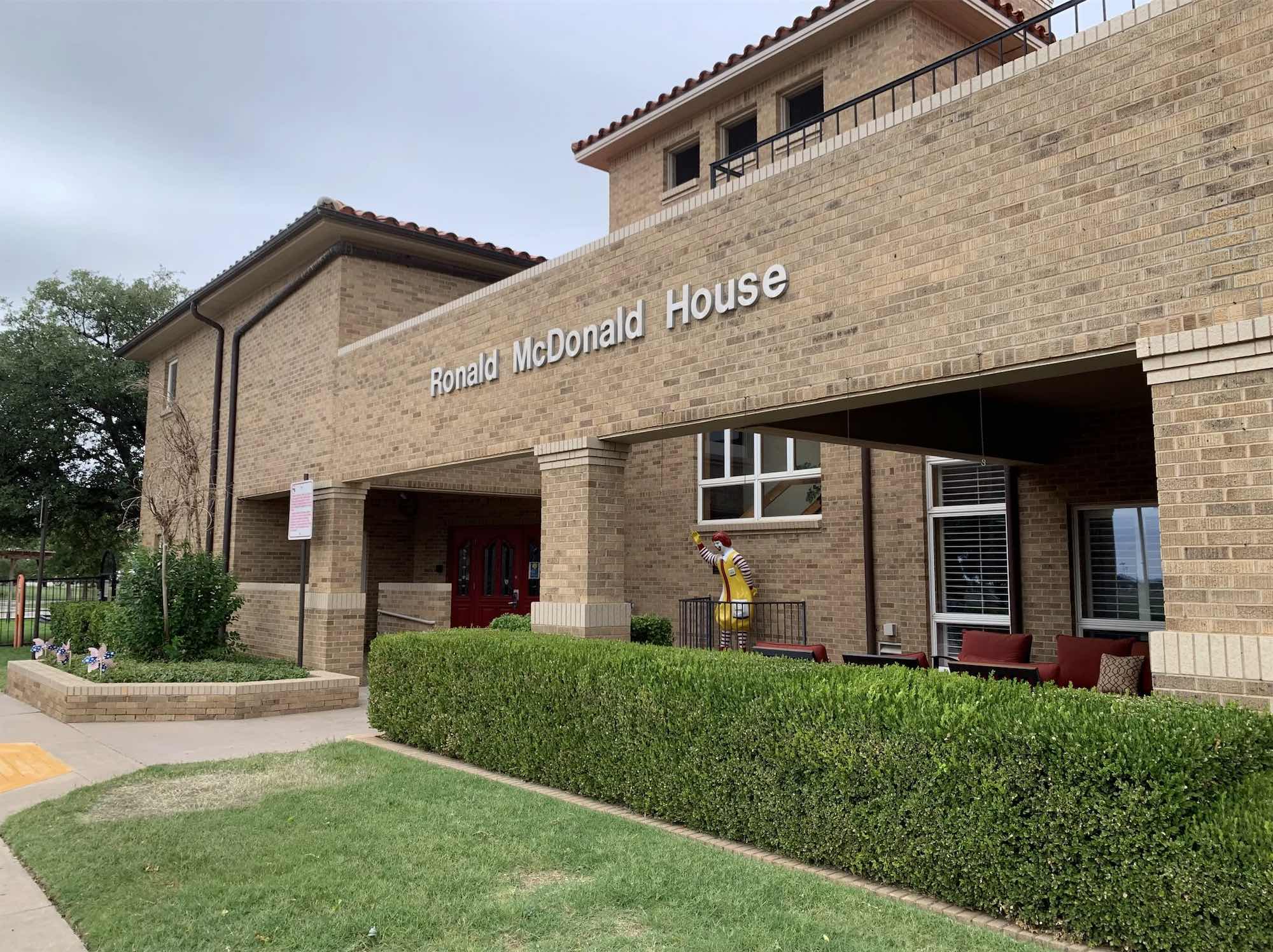 The Ronald McDonald House building in Lubbock